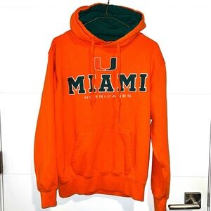 University of Miami Hurricanes U Pullover Hoodie Sweatshirt